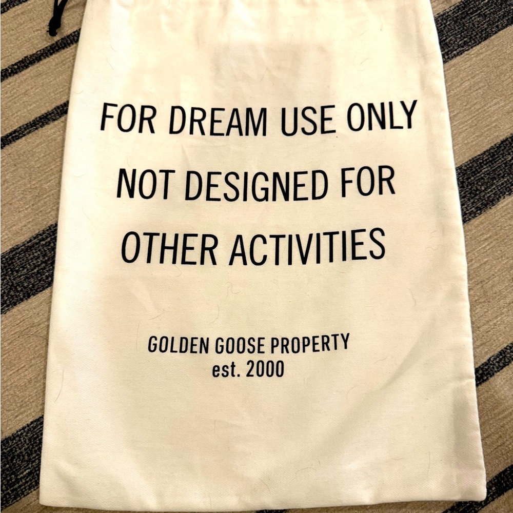 Golden Goose Property Drawstring Bag